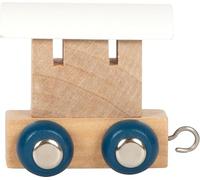 small foot Tren de letras Polar vagón blanco, de madera, tren combinable individualmente, para decorar y regalar, 12569
