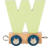 small foot Tren de letras Polar W, de madera, tren combinable individualmente, para decorar y regalar, 12593