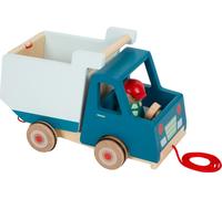 Small Foot Volqueta para Arrastrar, Madera, Juguete de motricidad y Andador para niños a Partir de 18 Meses, 12348, Multicolor, Small