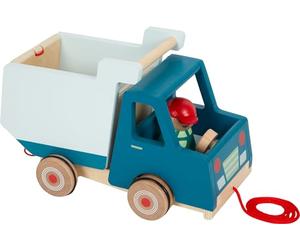Small Foot Volqueta para Arrastrar, Madera, Juguete de motricidad y Andador para niños a Partir de 18 Meses, 12348, Multicolor, Small