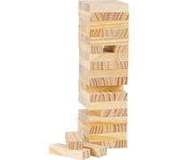 Small Foot Wackelturm aus Naturholz, schult Die Motorik, Geschicklichkeit und Geduld, für Kinder AB 4 Jahren, 8004, Multicolor, Standard-Größe