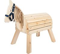 Small Foot Caballito de Madera Compacto, Montar, con Cabestro, a Partir de 3 años, Apto para Interior y Exterior, 12313 Caballo Juguete, Multicolor, M