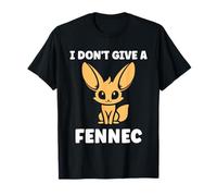 Small Funny Fennec Canids Funny Quote i Don't Give a Fennec Camiseta