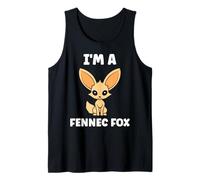 Small Funny Fennec Fox Canids Simple I'm a Fennec Fox Camiseta sin Mangas