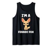 Small Funny Fennec Fox Canids Simple I'm a Fennec Fox Camiseta sin Mangas