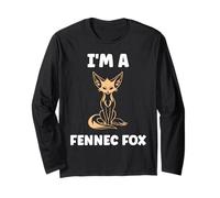 Small Funny Fennec Fox Canids Simple I'm a Fennec Fox Manga Larga
