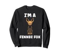Small Funny Fennec Fox Canids Simple I'm a Fennec Fox Sudadera