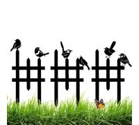 Small Garden Fence - 3PCS Bird Design Ground Stake Edging Border Fence For Garden, Lawn, Backyard, Patio, Deck & Outdoor Landscaping