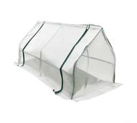 Small Grow Tunnel Cover 120 x 60 x 60 cm con puerta y red reforzada | Material de malla gruesa Estabilidad Fácil montaje sin herramientas Transmisión UV para jardín al aire libre verduras frutas