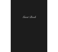 Small Guest Book: Simple, Traditional Guest Book with Lined Pages for Wedding Reception, Bridal Shower, Bachelorette Party & Funeral | Elegant Minimal ... Paperback & Hardcover | Cream or White Pages