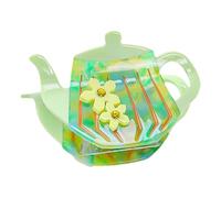 Small Hair Claw Clip - Teapot Shape Grip Clip, 2.76x1.57 inches Anti Slip Mini Hairs Holder with Strong Teeth, Lightweight Hair Clamp Accessory for Women Girls Daily Styling