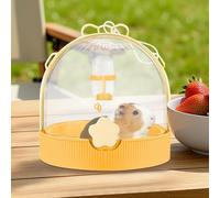 Small Hamster Cage - Bunny Travel Carrier Case, Portable Small Animal Cage with 60ml Water Bottle, Ventilated Pet Carrier for Hamster, Gerbil, Bird, Chinchilla, Hedgehog, Outdoor Camping, Walking, or