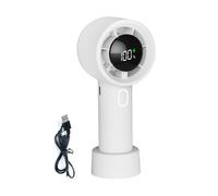 Small Handheld Fan - Portable Cooling Fan with Rechargeable Battery and Digital Display, 100-Speed Adjustable Airflow, Compact Cool Gadget for Home, Outdoor, Camping, Travel, and Road Trips