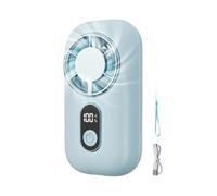 Small Handheld Fan Rechargeable | 1200Mah Silent Air Blower | With Lanyard
