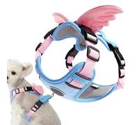 Small Harness - No Jersey transpirable, adjustable Pet Walking Harness with Soft Padding for Comfort and Control, Reflective Outdoor Safety Gear for Daily Walks Camping Night Travel Car