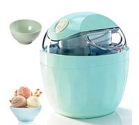 Small Home Mini Ice Cream Maker, 15-Minute Quick Electric Individual Ice Cream Maker with One-Touch Control, Single Serve Homemade Frozen Yogurt, Sorbet & Gelato for Kitchen Home Use (Green)