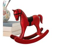 Small Horse Decor Rustic Horse Figurines - Wooden Horsse Statue, Auspicious Figurines | Desktop Horses Statue Decor | For Bookshelf Dining Table Bedroom Nightstand Family Friends Classmates Collecting