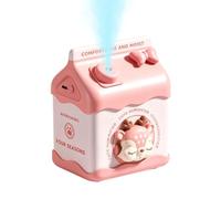 Small Humidifier 2 Mist - Settings Milk Carton Shaped Air Vaporizer Use