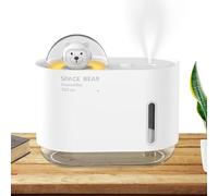 Small Humidifier, Space Bear Diffuser, Bedroom Fog Maker, 300ml Capacity, Cold Mist Mode, Super Quiet, Easy Clean, Cute Design, Perfect for Plants, Sleep, Green Decor