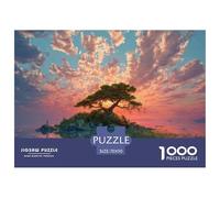 _Small_Island_with__Single_Tree_in_The_Middle__b7d354e1-d086-4610-99d5-262fe0db5f_1 1000 Pcs Ökopapier Puzzle Sunset Tree Stressabbau Familienspiel Puzzles Als Wohnaccessoires 70x50cm/1000pcs