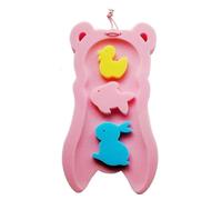 Small Kids Bath Cushion, Soft Sponge Seat Pad, Baby Tub Support with Floating Toys, Interactive Comfortable Bathing Helper for Sink, Counter, or Bathtub During Daily Routines 20.87x10.63x1.97 Inches