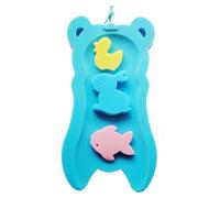 Small Kids Bath Cushion, Soft Sponge Seat Pad, Baby Tub Support with Floating Toys, Interactive Comfortable Bathing Helper for Sink, Counter, or Bathtub During Daily Routines 20.87x10.63x1.97 Inches