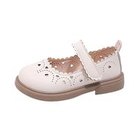 Small Leather Shoes Baby Shoes 1 3 Years Old Spring and Autumn Girls Sandals Baby Shoes, beige, 27 EU