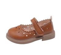 Small Leather Shoes Baby Shoes 1 3 Years Old Spring and Autumn Girls Sandals Baby Shoes, marrón, 24 EU