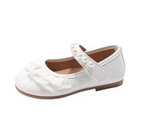 Small Leather Shoes Baby Shoes 1 To 3 Years Old Spring And Autumn Girls Sandals Sandals Sandalias Hombre, Blanco, 24 EU 3X-Estrecho