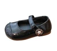 Small Leather Shoes Baby Shoes 1 to 3 Years Old Spring and Autumn Girls Sandals Winter Jagdstiefel Herren, Negro , 17 EU