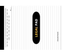 Small Legal Pad: Legal Notepad with Date on Top | College Ruled, 50 Sheets, 6"x 8-1/2", White Lined Paper | Blank Note-taking Memo Writing Note Pads ... Work, School, Home, Notary, Lawyers - Black