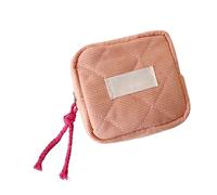 Small Makeup Bag, Cosmetic Bag, Square Zipper Pouch, Checkered Miini Storage Case for Makeups Keys Headphones, Compact Cloth Organizer for Women Girls, Travel or Daily Use, naranja, Se référer au