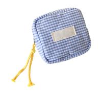 Small Makeup Bag - Girl Portable Lipstick Storage Bags | Square Checkered
