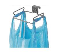 Small Metal Wire Garbage Container, Trash Bag Holder Stand for Use with Various Brands