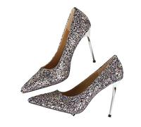 Small Nich Single Shoe Spring/Summer Item Slim Heel Pointed Shallow Mouth Work Shoes Temperament High Heels(Multicolor,38)