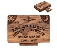 Small Ouija Talking Decoration Game, Wooden Alphabet Board