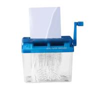 Small Paper Shredder, 5.91 Inches Manual Document Cutter for Office, Compact Shredding Machine with Ergonomic Handle, Desk Supplies for Adults Students Teachers Classroom Bills Receipts Mail