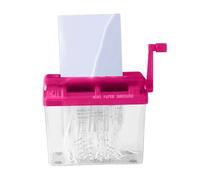 Small Paper Shredder, Desktop Hand Crank, Portable Paper Cutting Tool for Bills, Notes, and Receipts with Manual, Secure Document Disposal for Students, Teachers, Home