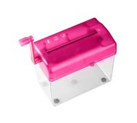 Small Paper Shredder - Manual Desk Document Shredder for Offices Organization, Compact with Bills Receipts Mail, Shredding Machine for Adults, Students, Teachers, Classroom Use, 6.69x3.74in
