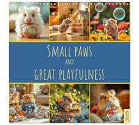 Small paws and great playfulness (Wall Calendar 2026 12" x 24" / 30 x 60 cm (abierto)) CALVENDO 12 Month Wall Calendar: Cute Hamsters in the Toy Paradise (CALVENDO Animals)