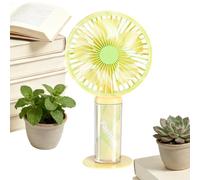 Small Personal Fan Is A Rechargeable Air Device With 3 Speeds, Built