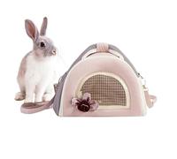 Small Pet Carrier, Chinchilla Travel Carrier, Portable Animal Porter Pouch for Hamster, Chinchilla, Rabbit, Gerbil, Hedgehog, Sugar Glider, 9.45x6.69x7.48 Inches