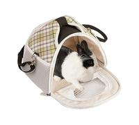 Small Pet Carrier, Chinchilla Travel Carrier, Portable Animal Porter Pouch for Hamster, Chinchilla, Rabbit, Gerbil, Hedgehog, Sugar Glider, 9.45x6.69x7.48 Inches