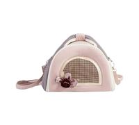 Small Pet Carrier, Chinchilla Travel Pouch, Portable Animal Carrying Case, 9.45x6.69x7.48 Inches Soft Ventilated Bag for Hamster, Rabbit, Gerbil, Hedgehog, and Sugar Glider Travel