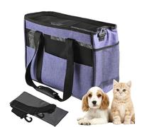 Small Pet Carrying Bag, Cats Travel Safety Sling Bag, Breathable Flexible Transport Supplies For Holiday Road Trip Picnic Camping Walking, Multi Pocket, Secure Lightweight Soft, 7.09x11.02 Inch