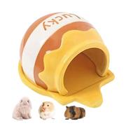 Small Pet Shelter, Animal Nest House Kit, Breathable Enclosure with Compact Secure Space System, Pet Habitat Set, Cute Cartoon Style Design, Indoor Use for Chinchilla Guinea Pig