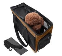 Small Pets Carrying Bag, Multi-Pocket Travel Sling, Cat Safety Carrier, diseño flexible, Comfortable Pet Transport Accessory for Holiday, Road Trip, Picnic, Camping, and Walking Use, naranja, Se