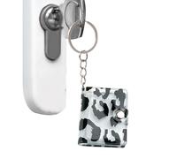 Small Photo Album Keychain - Tiny Cute Portable Holder for Kids Teens Couples Collectors Birthday Valentines Daily Travel Bag Purse | Faux Leather with Leopard Print, Compact Mini Photo Storage, Pocke