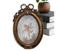 Small Picture Frames - Miniature Photo Display Set, Tiny Desk Wall Art, Tabletop Keepsake Holder, Office Home Bedroom Decor, Gift Accessory