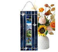 Small Picture Frames Ornament - Small Picture Frames Ornament with Stained Handmade Glass, Photo Booth Frame Accent | Acrylic Decor For New Year, Memorial, Home, Office, Party Or Vacation Use